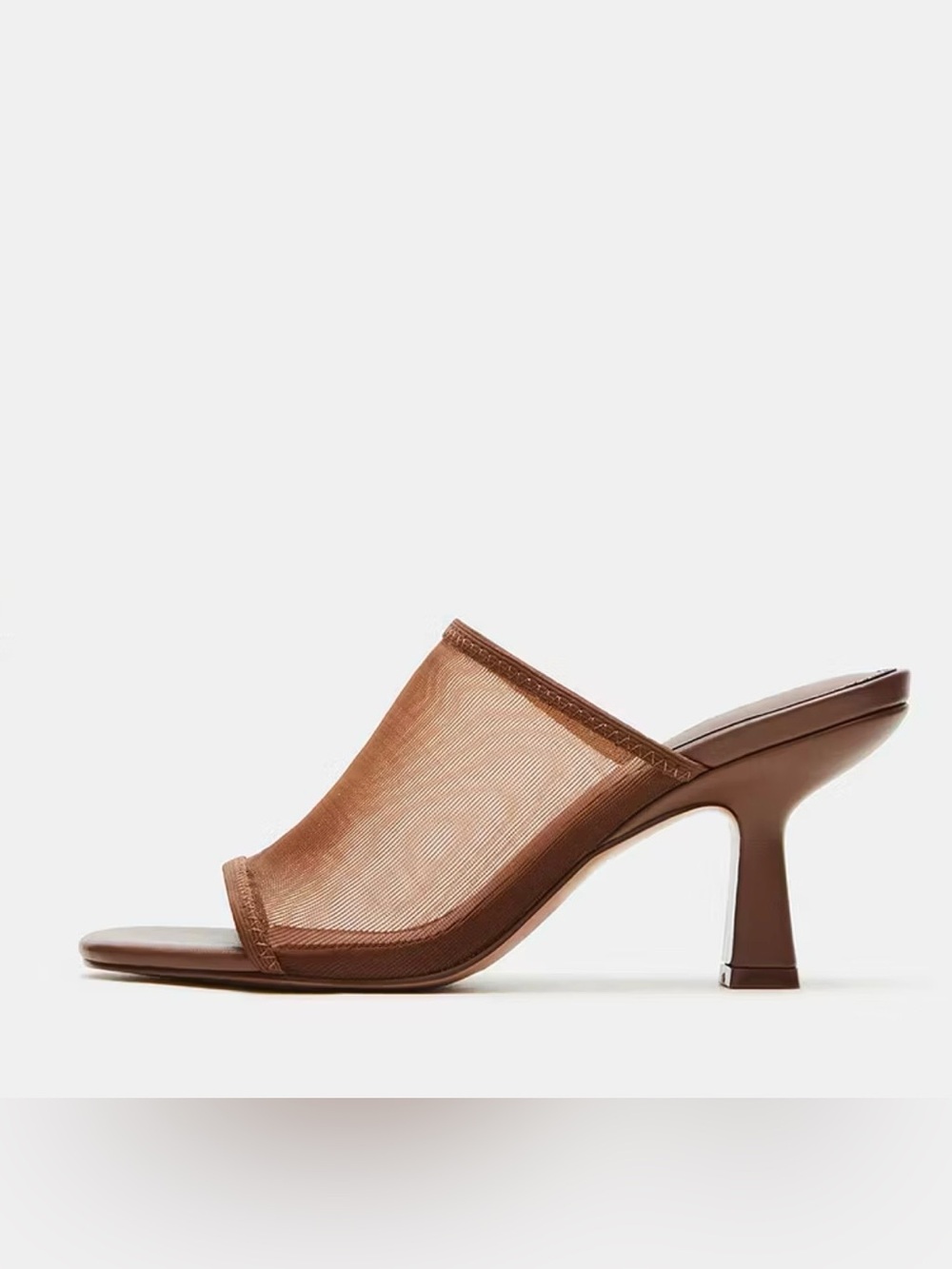 Steve Madden Brown Gleam Mesh Sandal